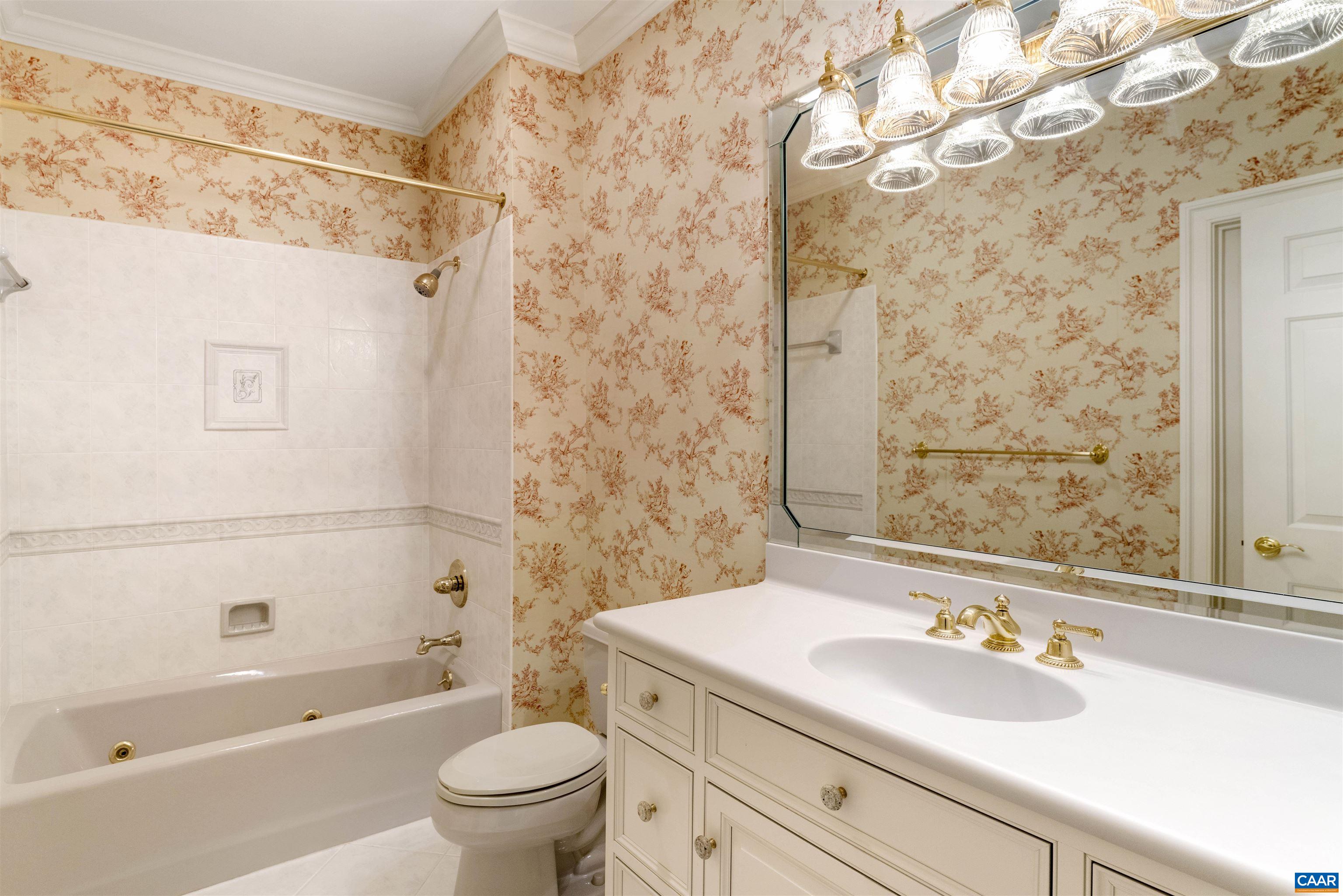 2121 Garth Road Charlottesville, VA 22901 - Photo 31 of 75 a bathroom with a sink a toilet and shower