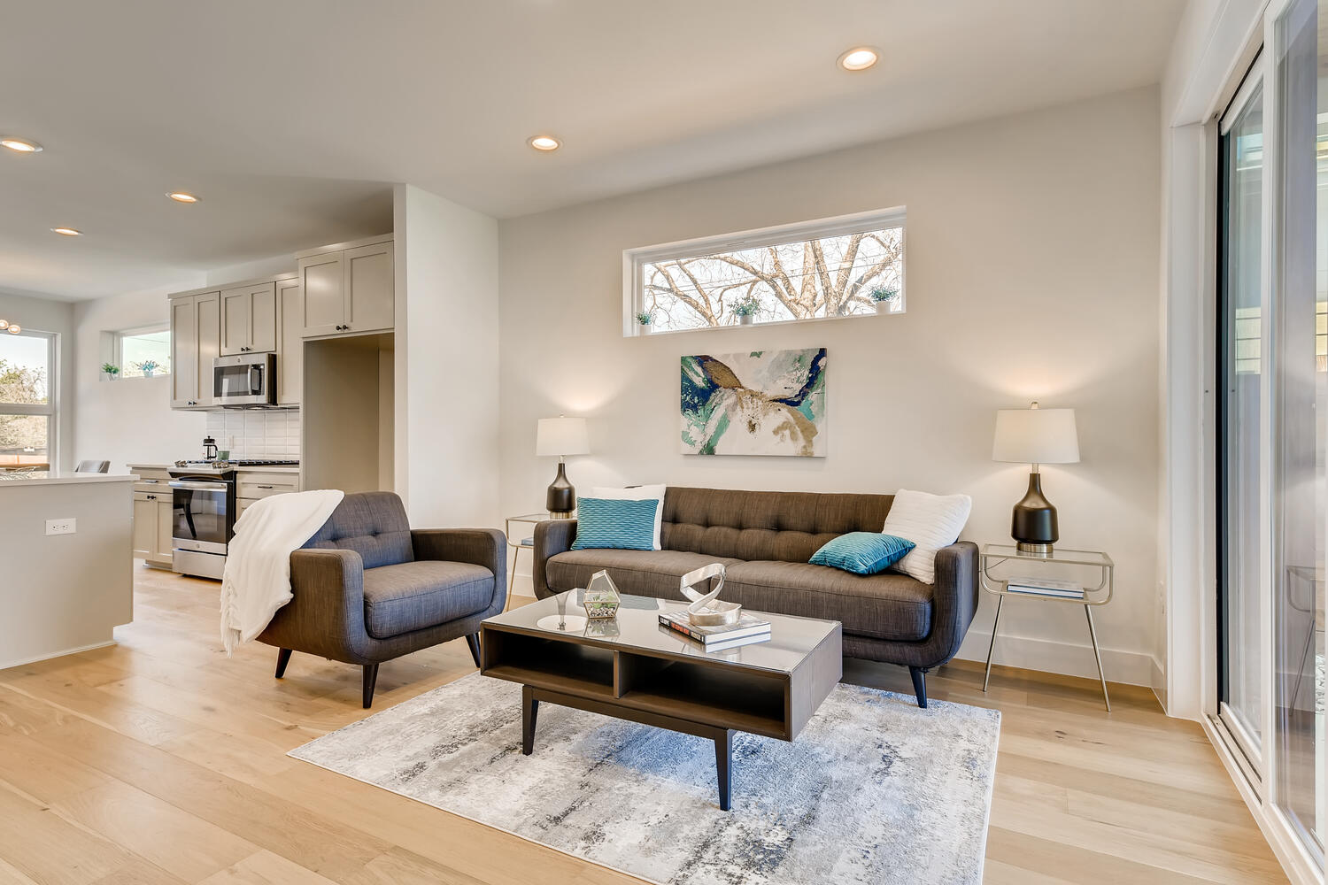 505 Kemp Street Austin, TX 78741 - Photo 6 of 34 Natural light, clean finishes, and a simple modern feel make this living area feel calm, open, and easy to settle into.
