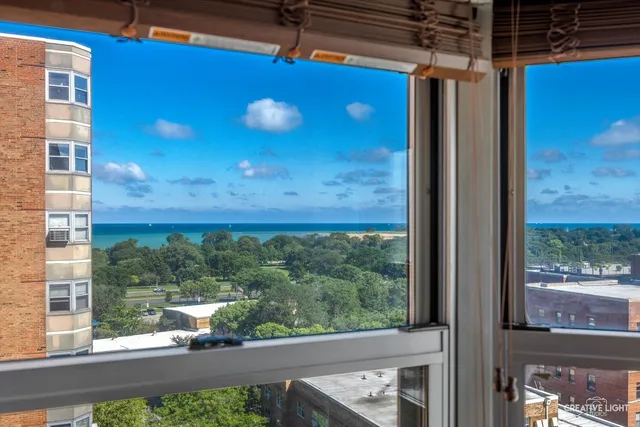 a view of a balcony with an outdoor space