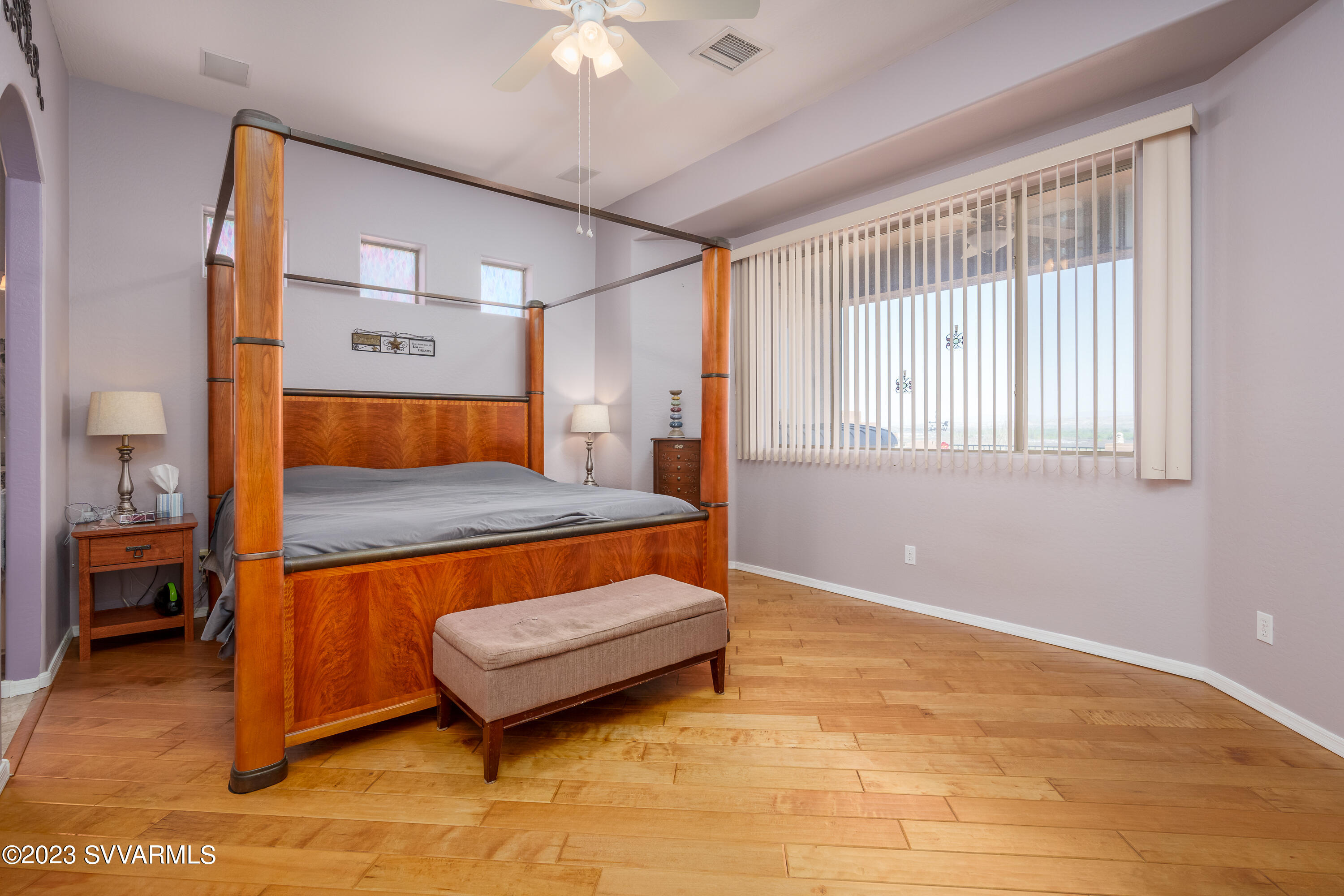 856 West Deep Gorge Road Camp Verde, AZ 86322 - Photo 18 of 31 a blue bed sitting in a room next to a blue couch