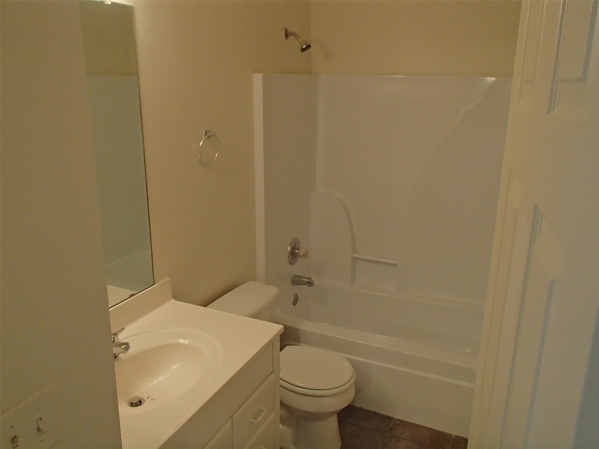 2202 Katy Lane, Unit A Georgetown, TX 78626 - Photo 9 of 9 Full bathroom with vanity, shower / tub combination, and tile patterned flooring