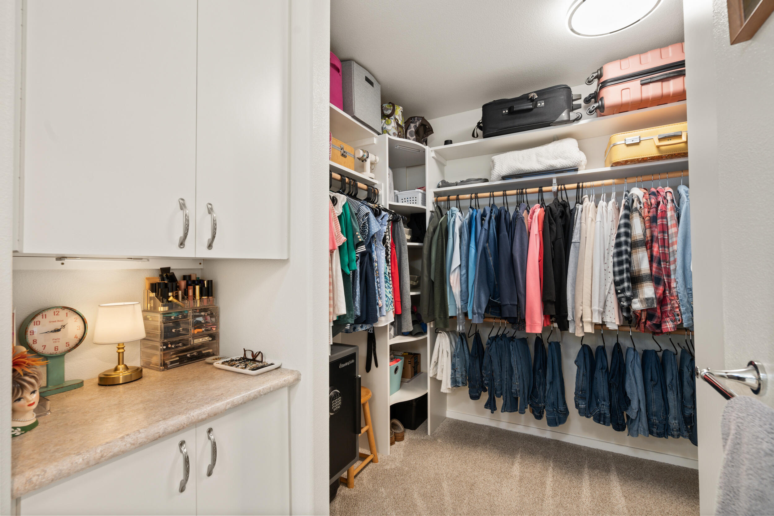 1008 Azure Way Eagle Point, OR 97524 - Photo 26 of 59 a view of walk in closet with clothes and shoes