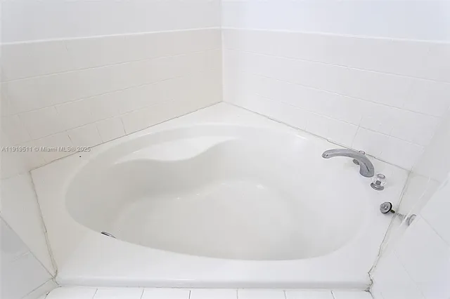 a close up of a bathtub