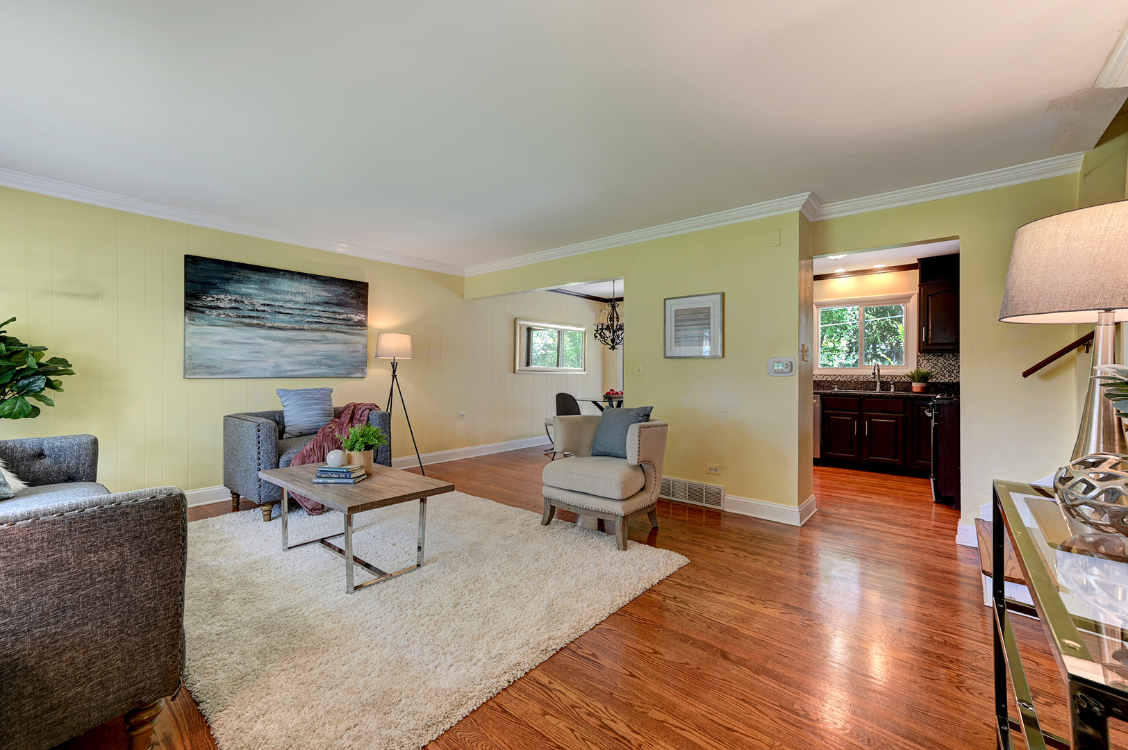 440 East Naperville Road Clarendon Hills, IL 60514 - Photo 5 of 23 a living room with furniture and a wooden floor