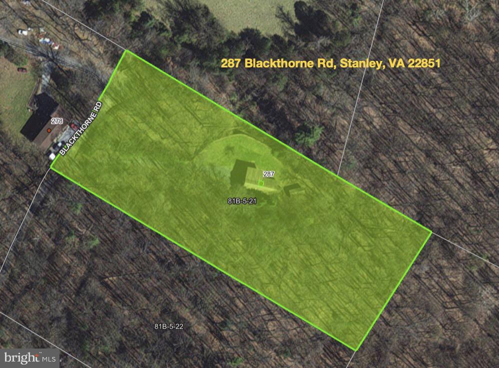287 Blackthorne Road Stanley, VA 22851 - Photo 3 of 35 GIS Aerial Plat
