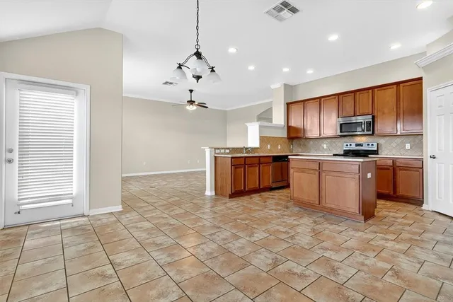 a view of an empty room