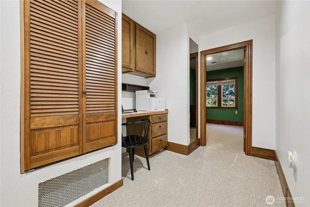a view of kitchen and utility room