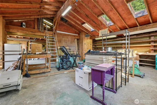 a view of storage and utility room