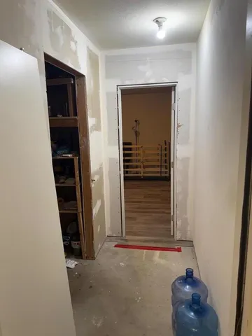 a room with storage and utility