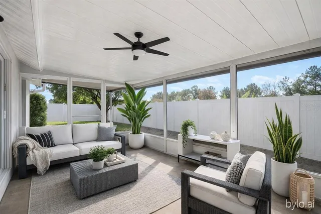 a view of a tall building