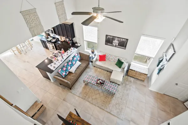 a bathroom with a sink a mirror and a shower