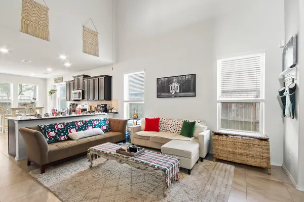 a bedroom with furniture and a couch