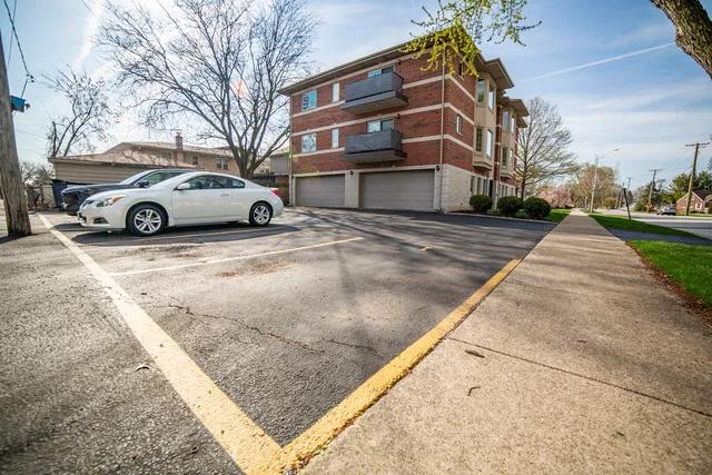 a view of a building with a yard