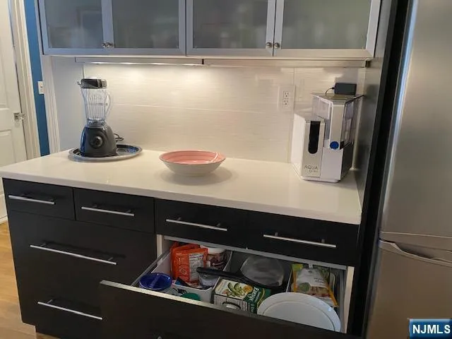 a close view of dining table