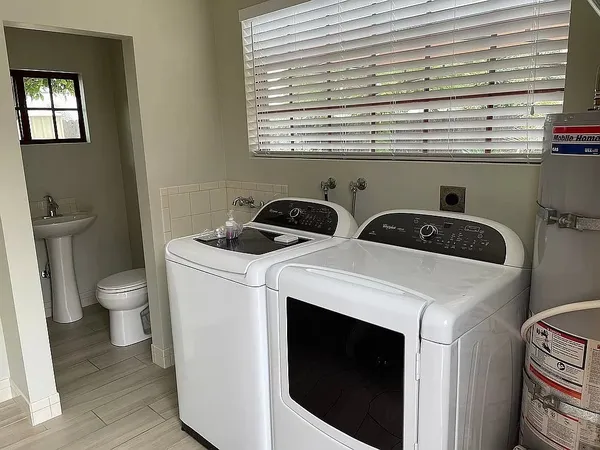 a view of washer and dryer