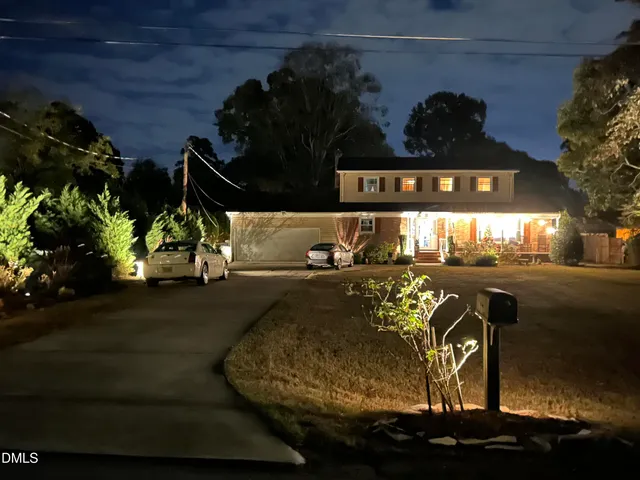 a front view of a building