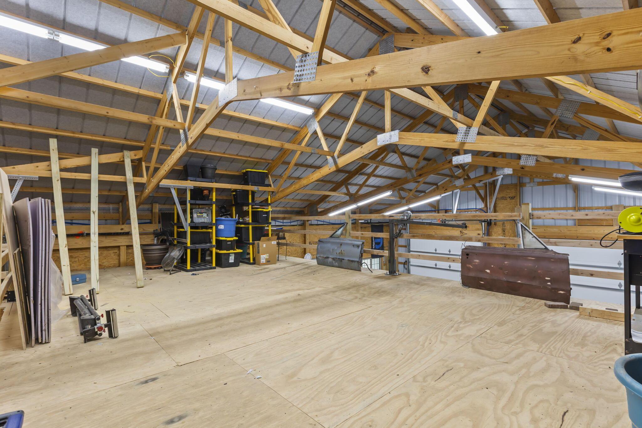 1766 Ford Road Delaware, OH 43015 - Photo 63 of 77 Large Pole Barn Storage Loft