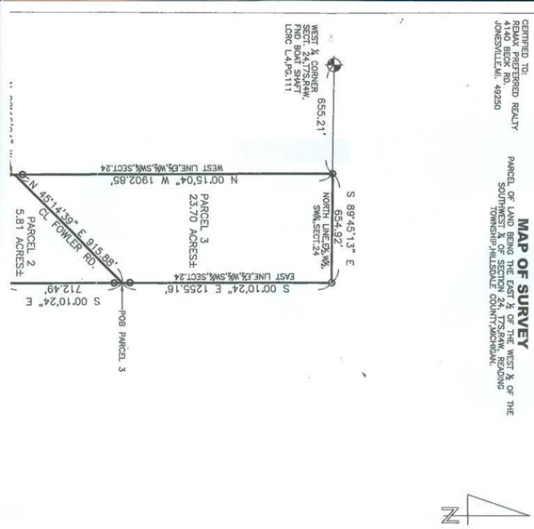 Fowler Road Reading, MI 49274 - Photo 1 of 1 Primary Photo