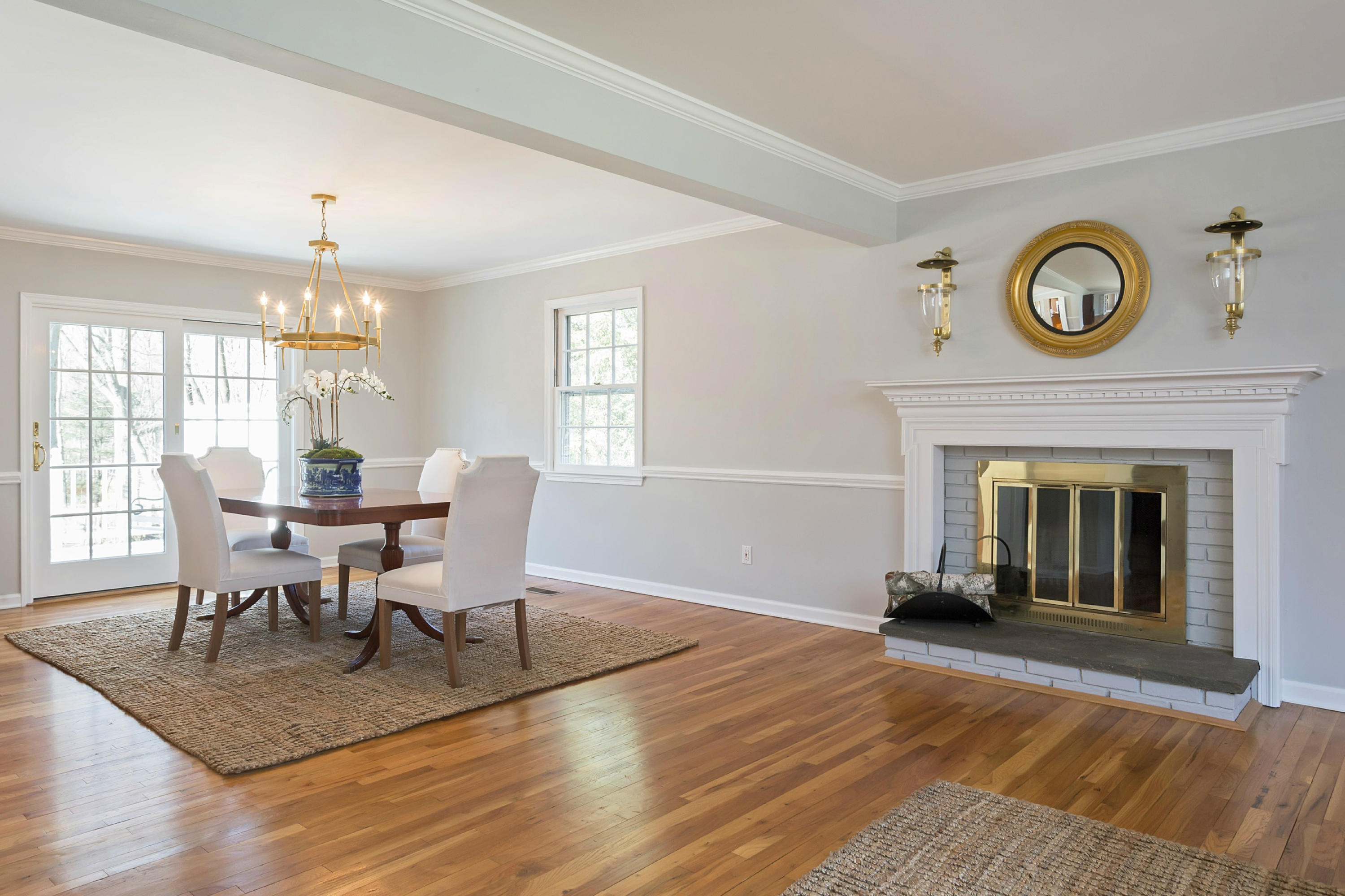 18 Country Club Road Darien, CT 06820 - Photo 8 of 29 a view of a livingroom with furniture and a fireplace