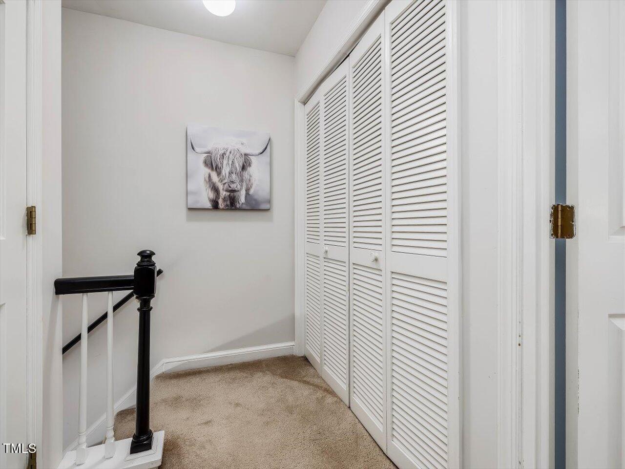 1328 Baez Street Raleigh, NC 27608 - Photo 16 of 32 a view of a hallway with closet