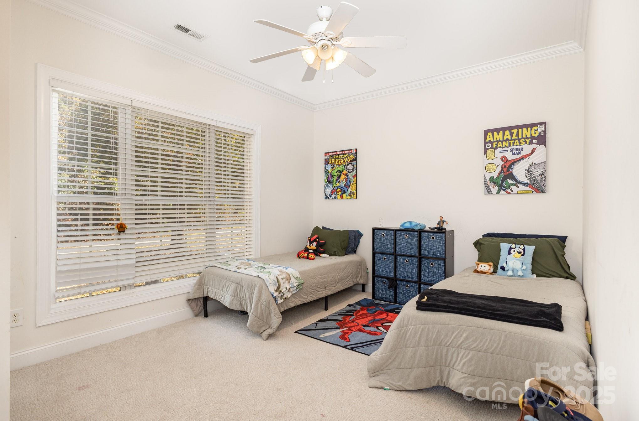324 Old Hardin Road Dallas, NC 28034 - Photo 18 of 35 a bedroom with furniture and a large window