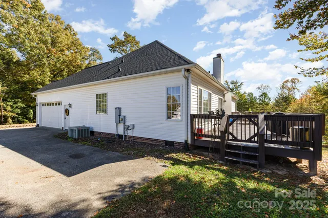a house view with a garden space