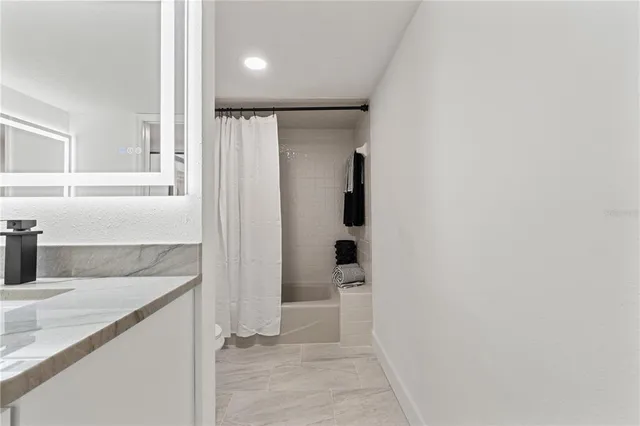 a small pool with a outdoor space