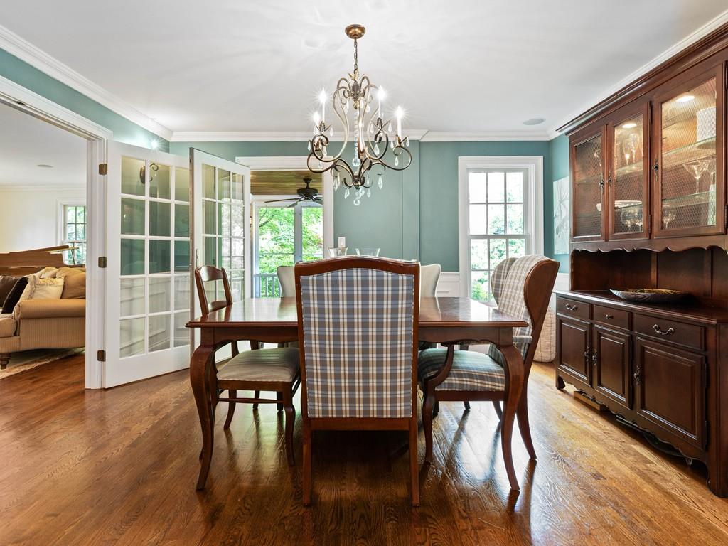 38 Kenilworth Road Wellesley, MA 02482 - Photo 8 of 36 a view of a dining room with furniture window and wooden floor