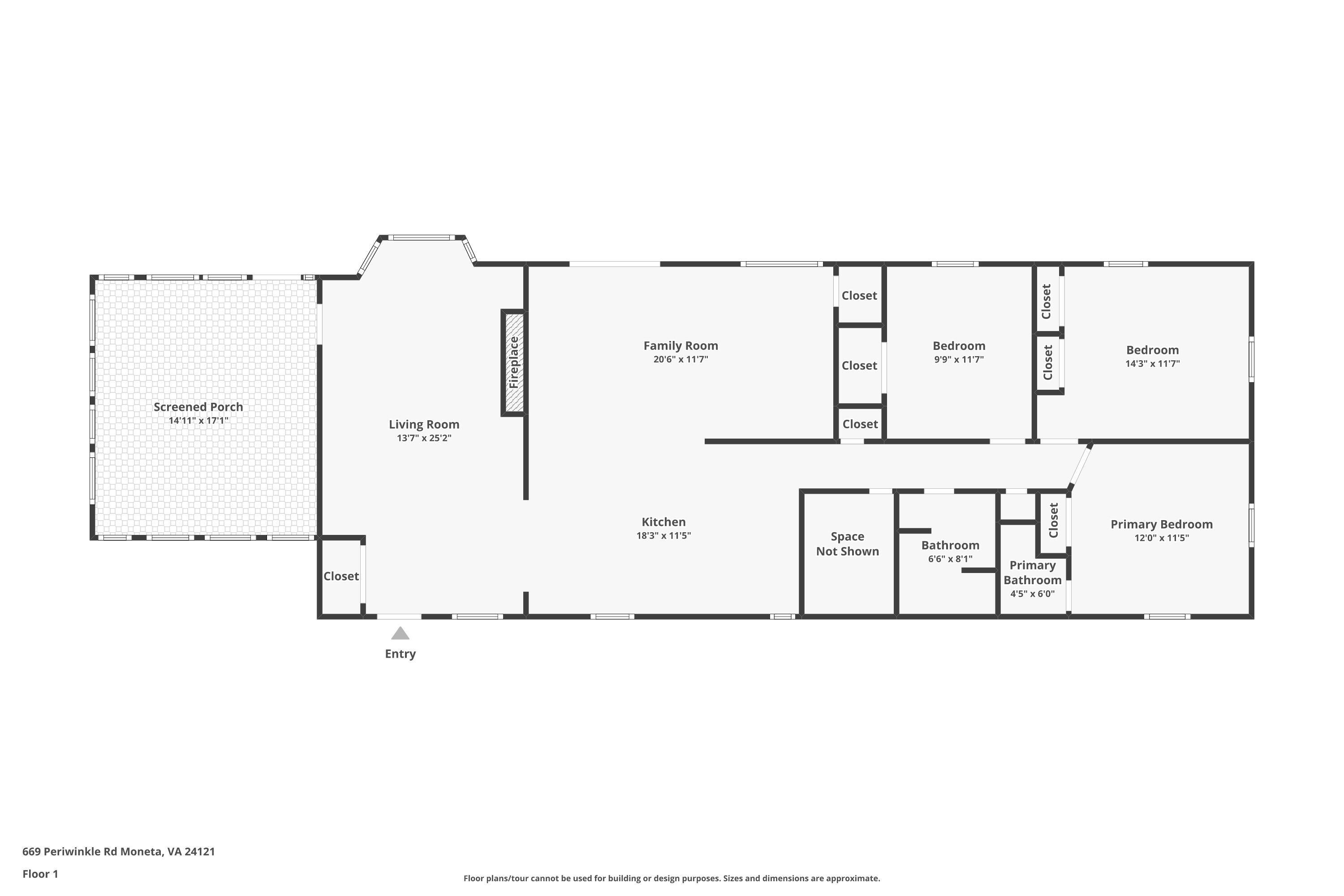 669 Periwinkle Road Moneta, VA 24121 - Photo 49 of 49 Floor Plan