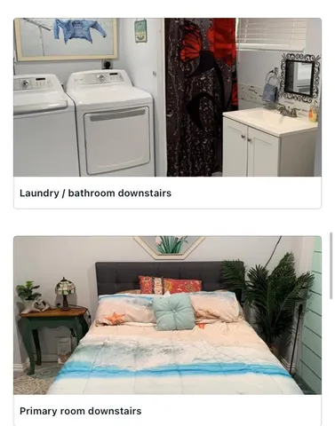 a living room with furniture and a flat screen