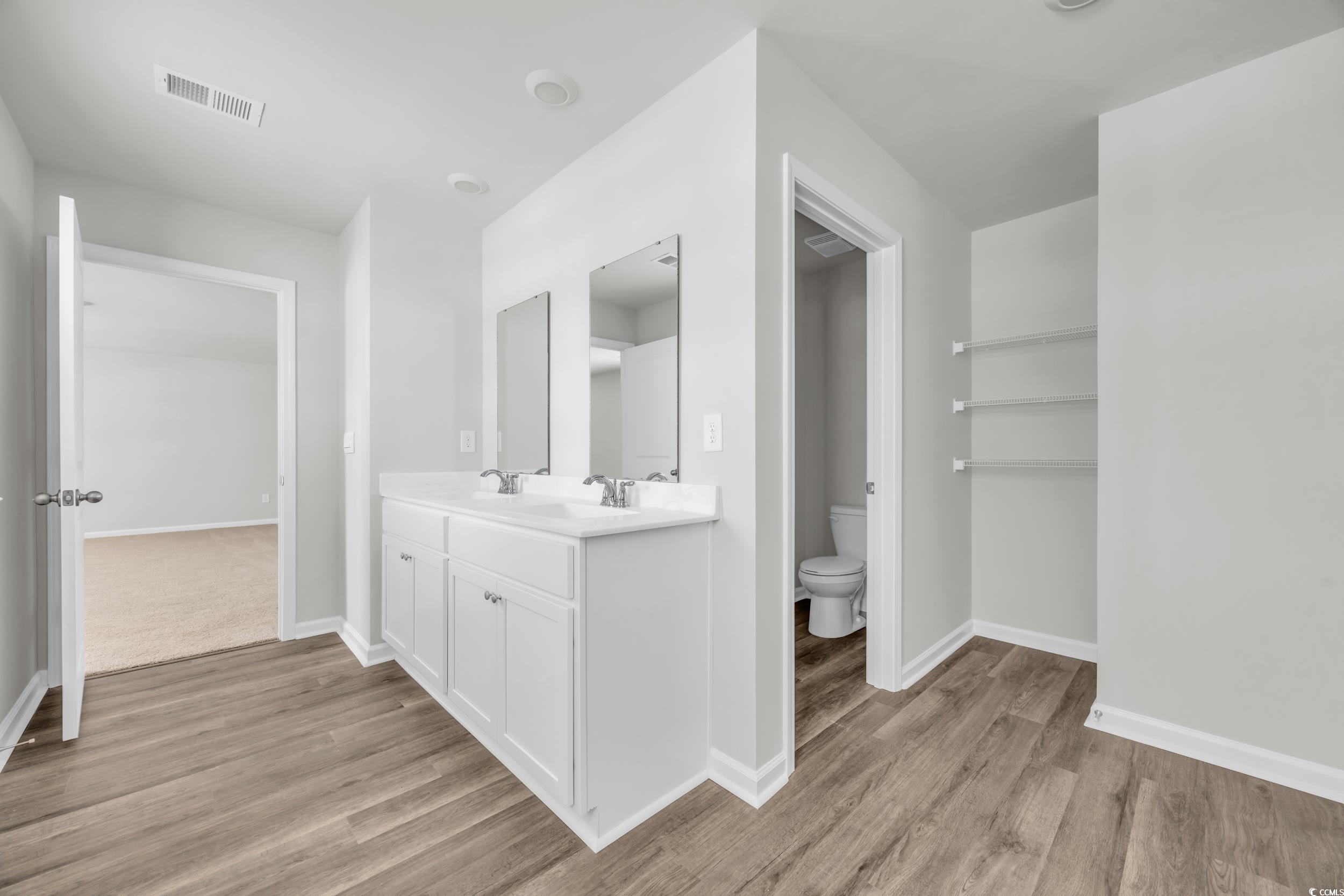 545 Goldstar Street Conway, SC 29526 - Photo 21 of 37 Bathroom with vanity, hardwood / wood-style floors