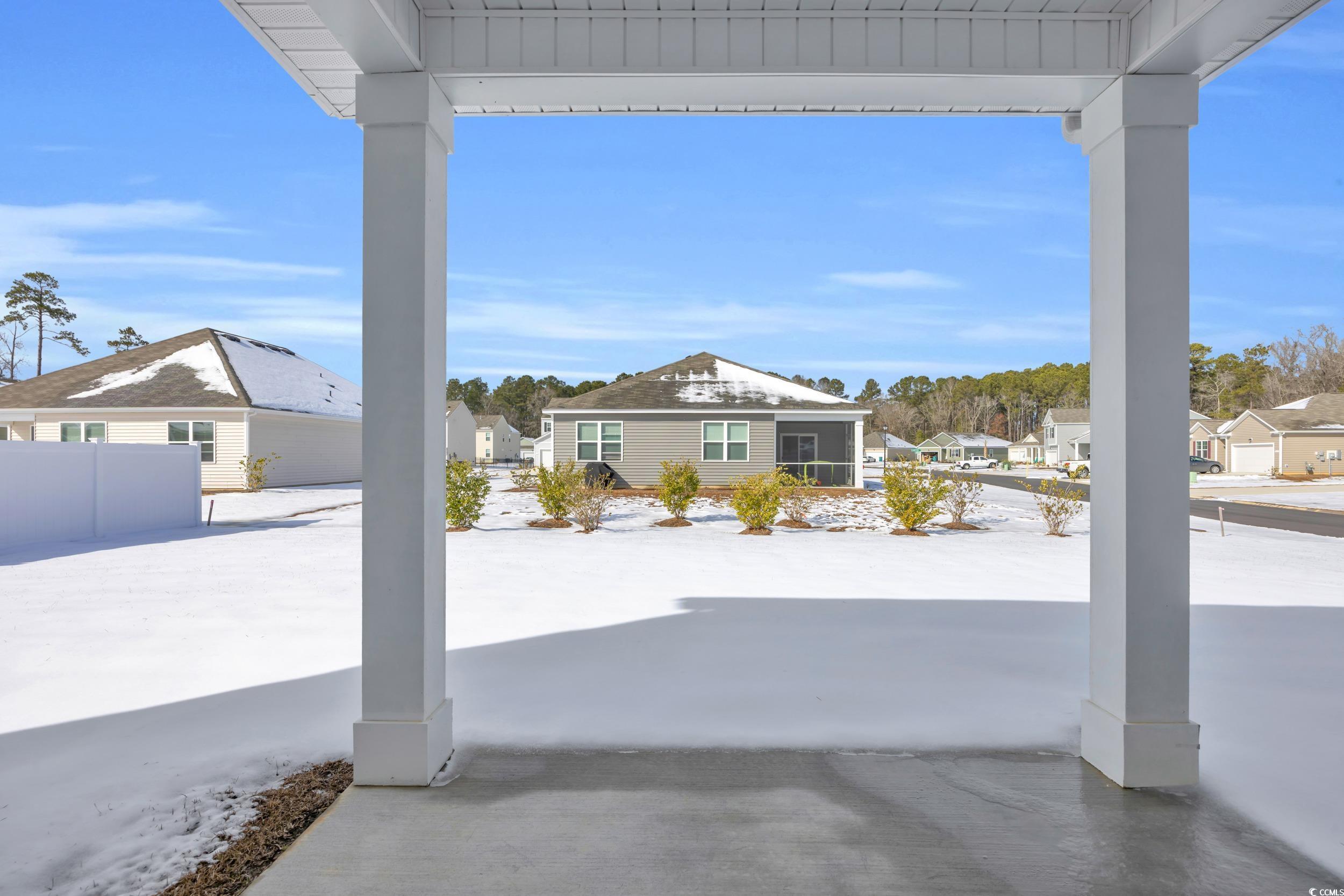 545 Goldstar Street Conway, SC 29526 - Photo 31 of 37 View of snow covered patio
