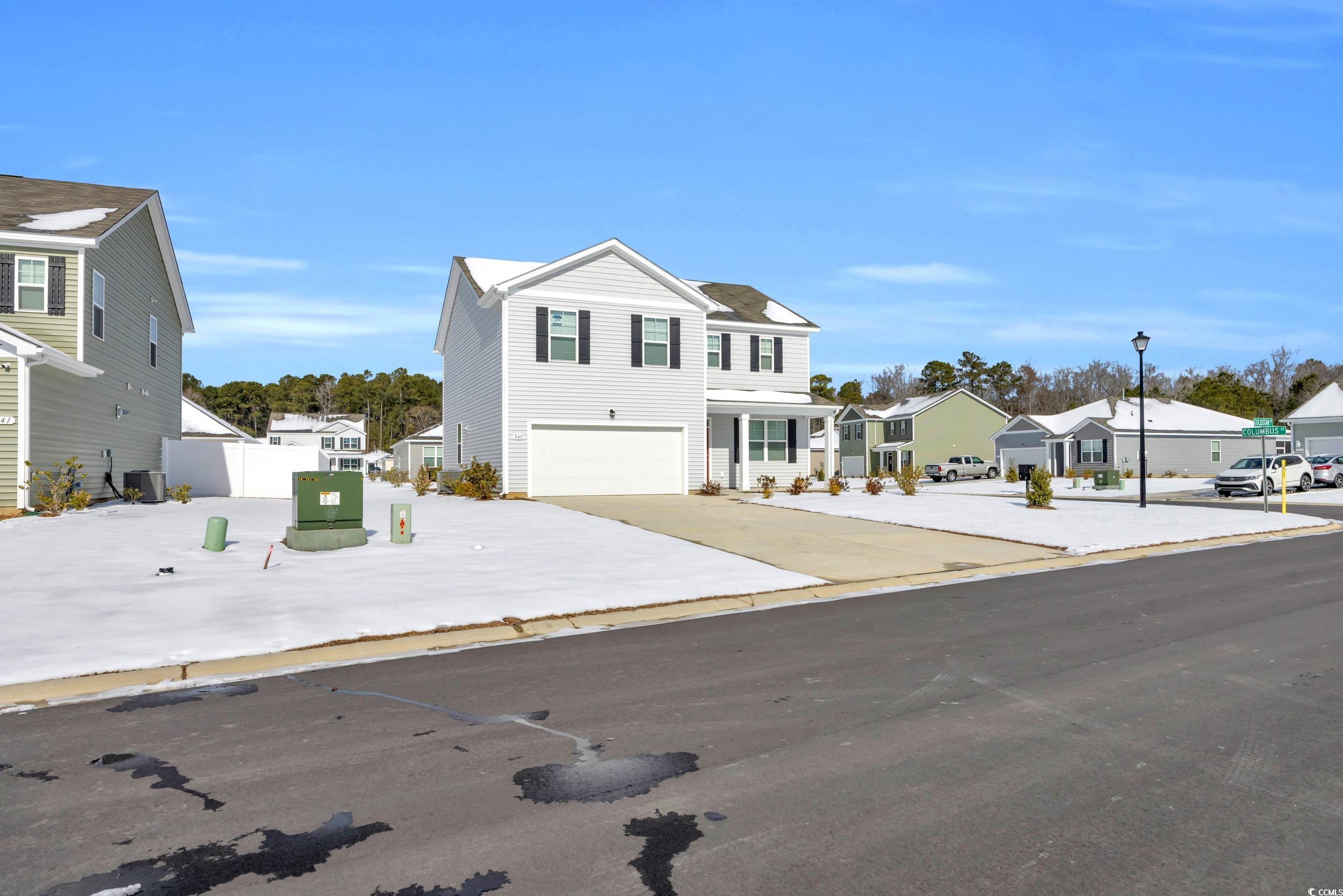 545 Goldstar Street Conway, SC 29526 - Photo 5 of 37 View of front of home featuring a garage and centr