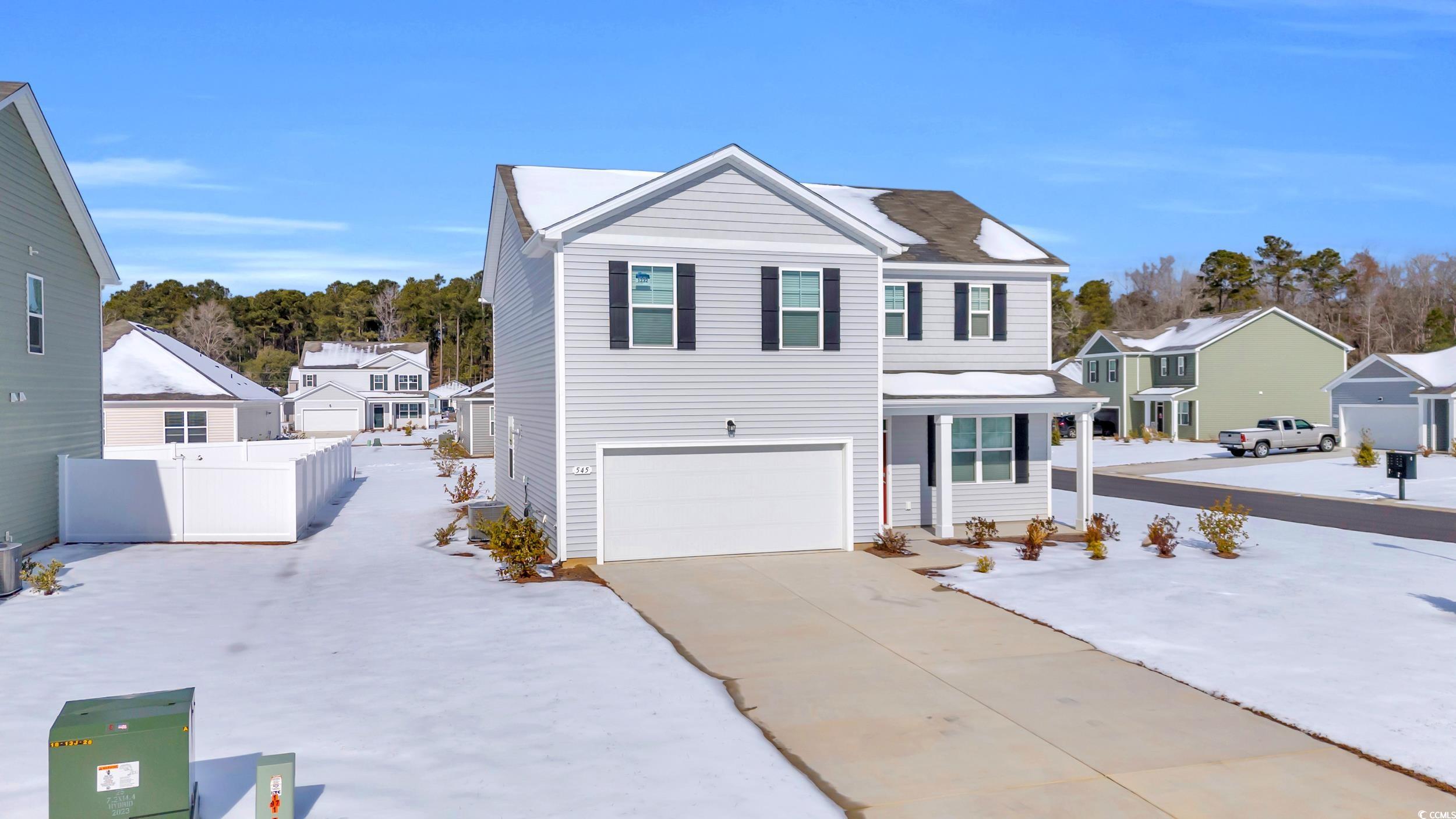 545 Goldstar Street Conway, SC 29526 - Photo 7 of 37 Front of property featuring a garage