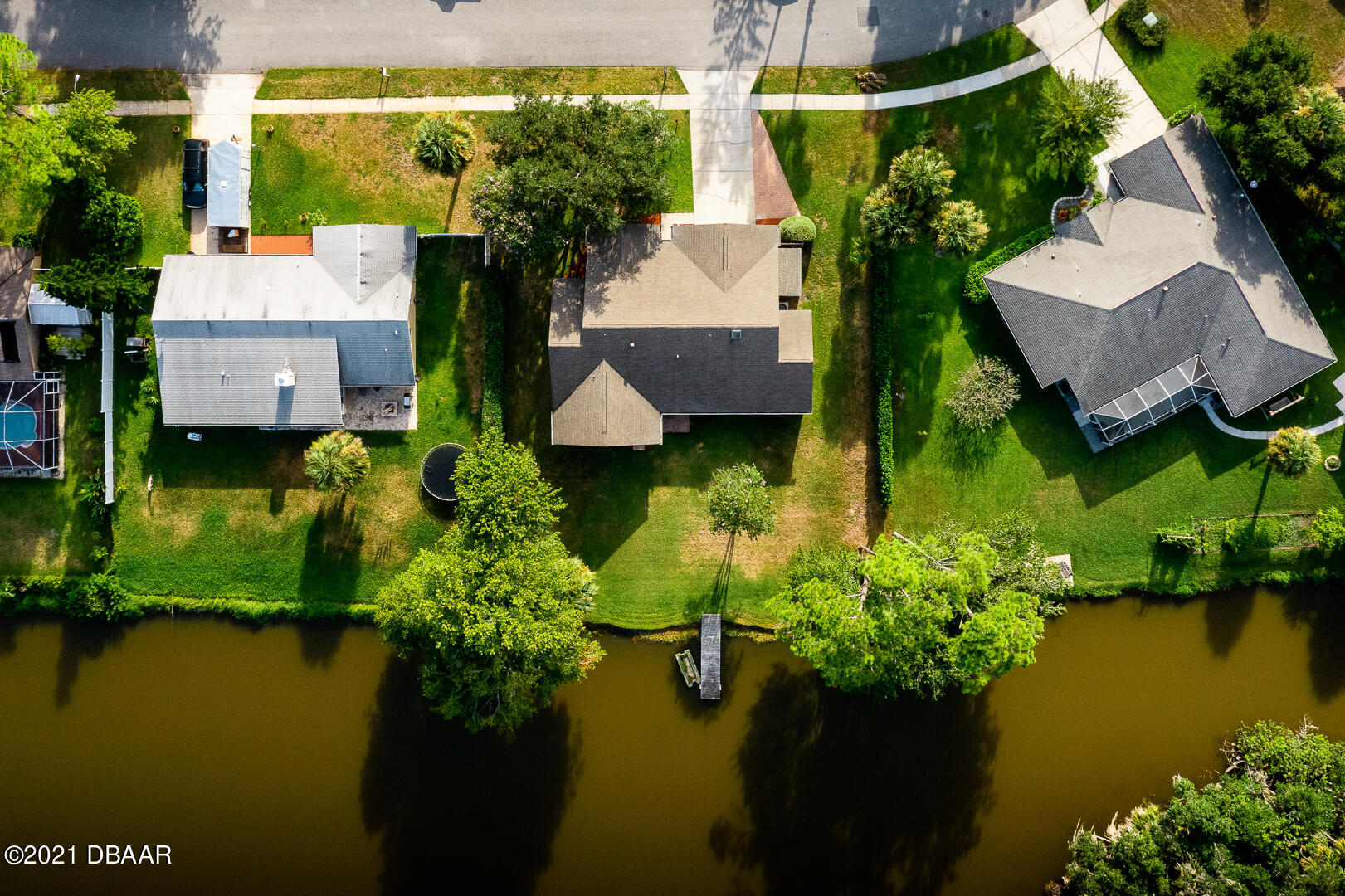6166 Del Rio Drive Port Orange, FL 32127 - Photo 34 of 53 a aerial view of a house with swimming pool garden view and lake view
