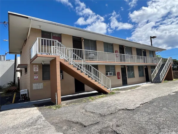 a view of a house with a balcony