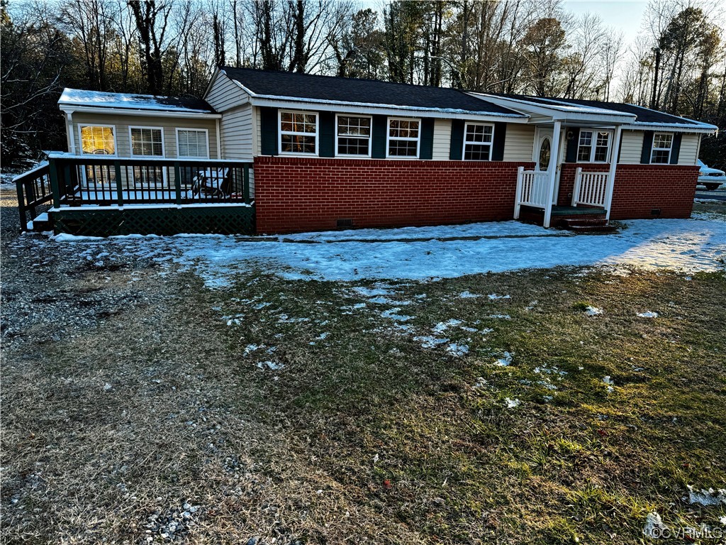 17096 Courtney Road Hanover, VA 23069 - Photo 26 of 27 a front view of a house with a yard and lake view