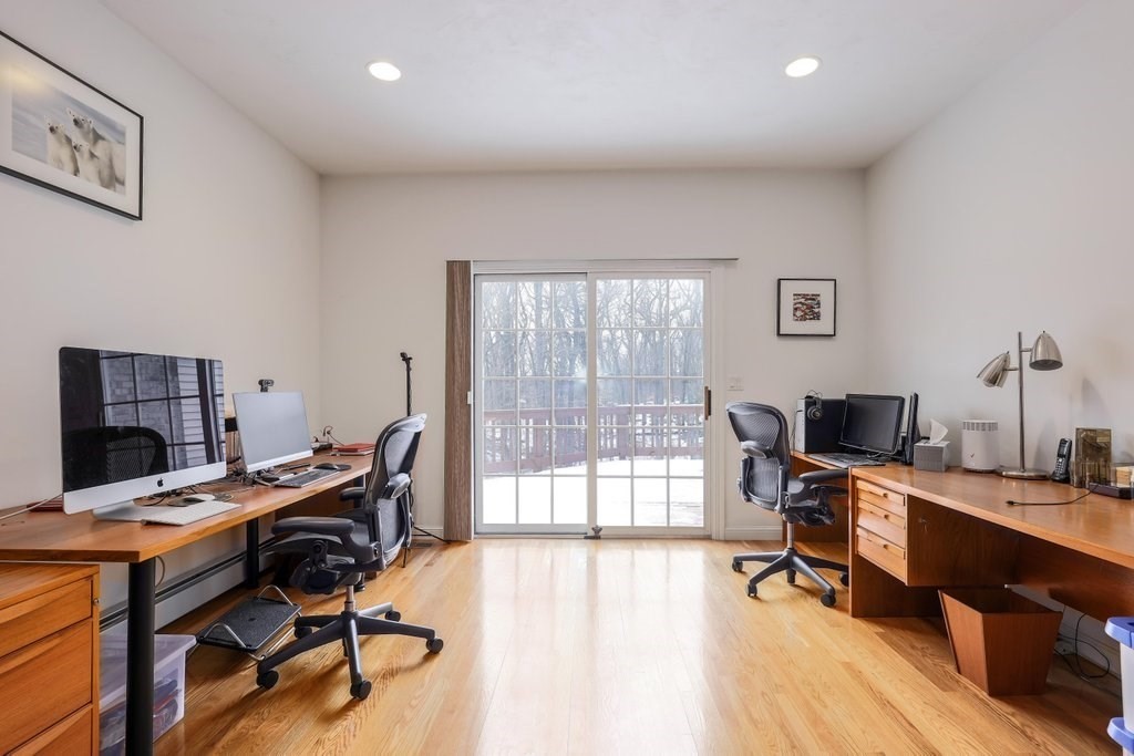 16 Steel Road Hopedale, MA 01747 - Photo 14 of 42 a view of a workspace with furniture and a window