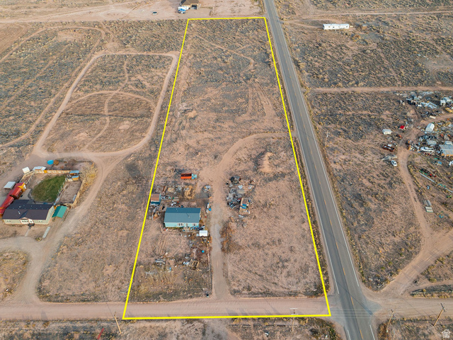 4963 20810 West Duchesne, UT 84021 - Photo 25 of 28 Overview of rural landscape with property boundaries highlighted and a desert landscape