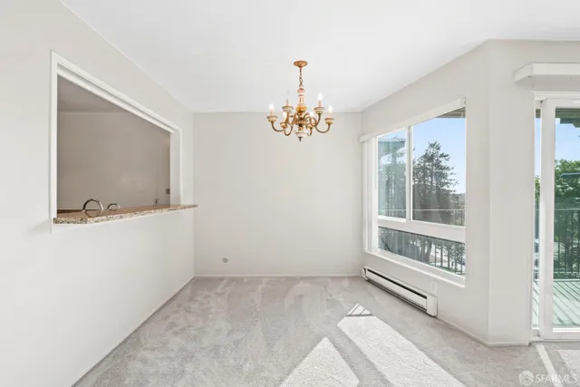 a view of an empty room