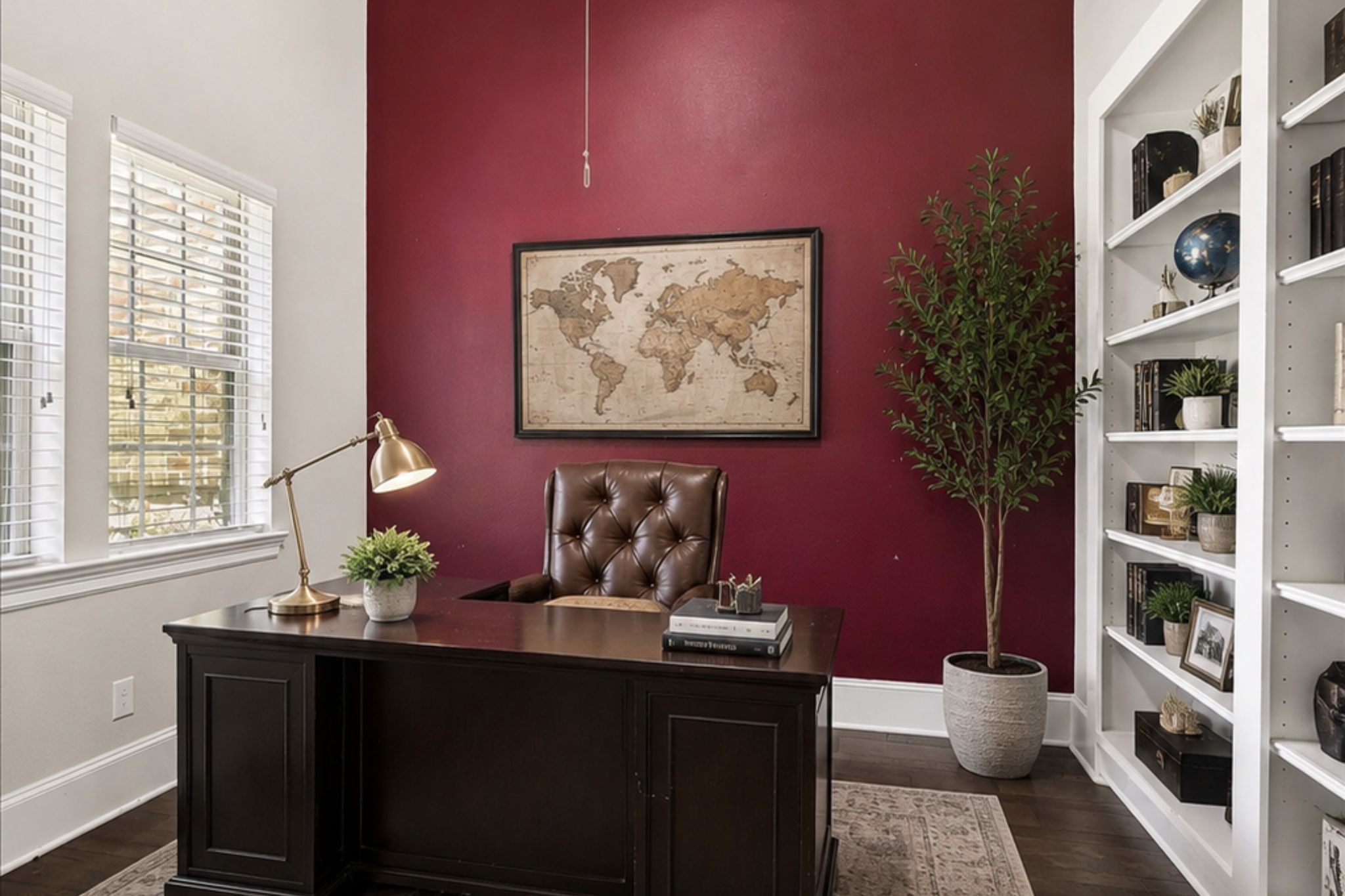 1907 Sapphire Pines Lane Rosenberg, TX 77469 - Photo 6 of 43 FORMAL STUDY IS IN THE FRONT OF THE HOME WITH DECORATIVE ACCENT WALL AND BUILT-IN CABINETRY!