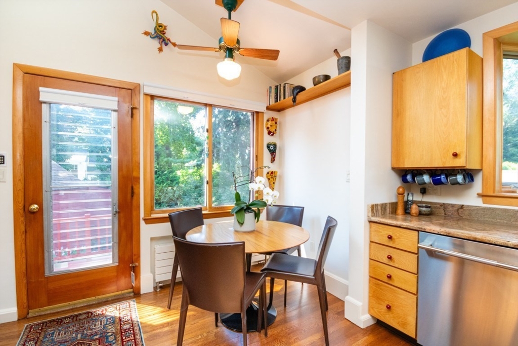 4 Charlotte Road Newton, MA 02459 - Photo 11 of 32 a view of a dining room with furniture window and outside view