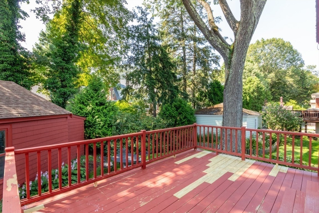 4 Charlotte Road Newton, MA 02459 - Photo 29 of 32 a view of a wooden deck