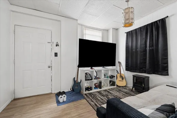 a kitchen with cabinets and appliances