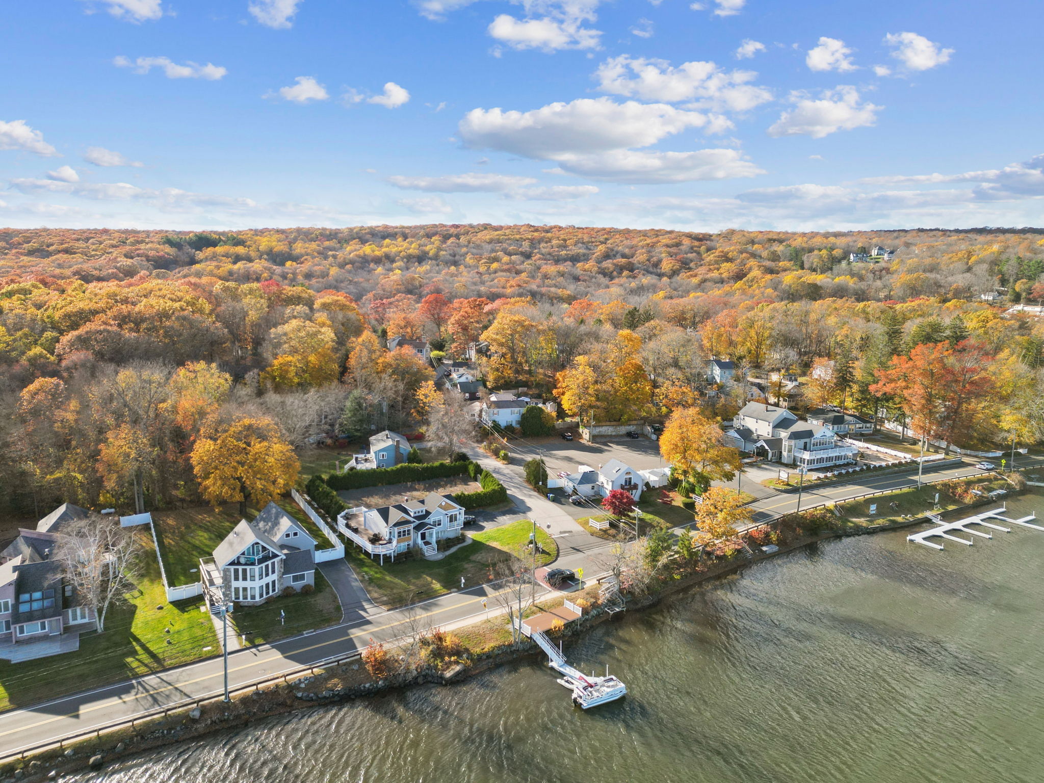 18 Lake Boulevard East Hampton, CT 06424 - Photo 30 of 31 an aerial view of a city with lots of residential buildings