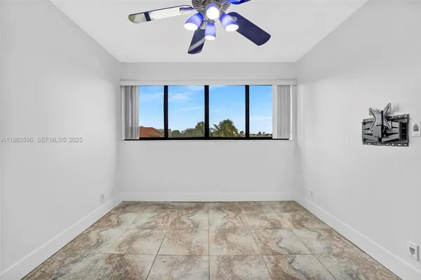 a view of an empty room