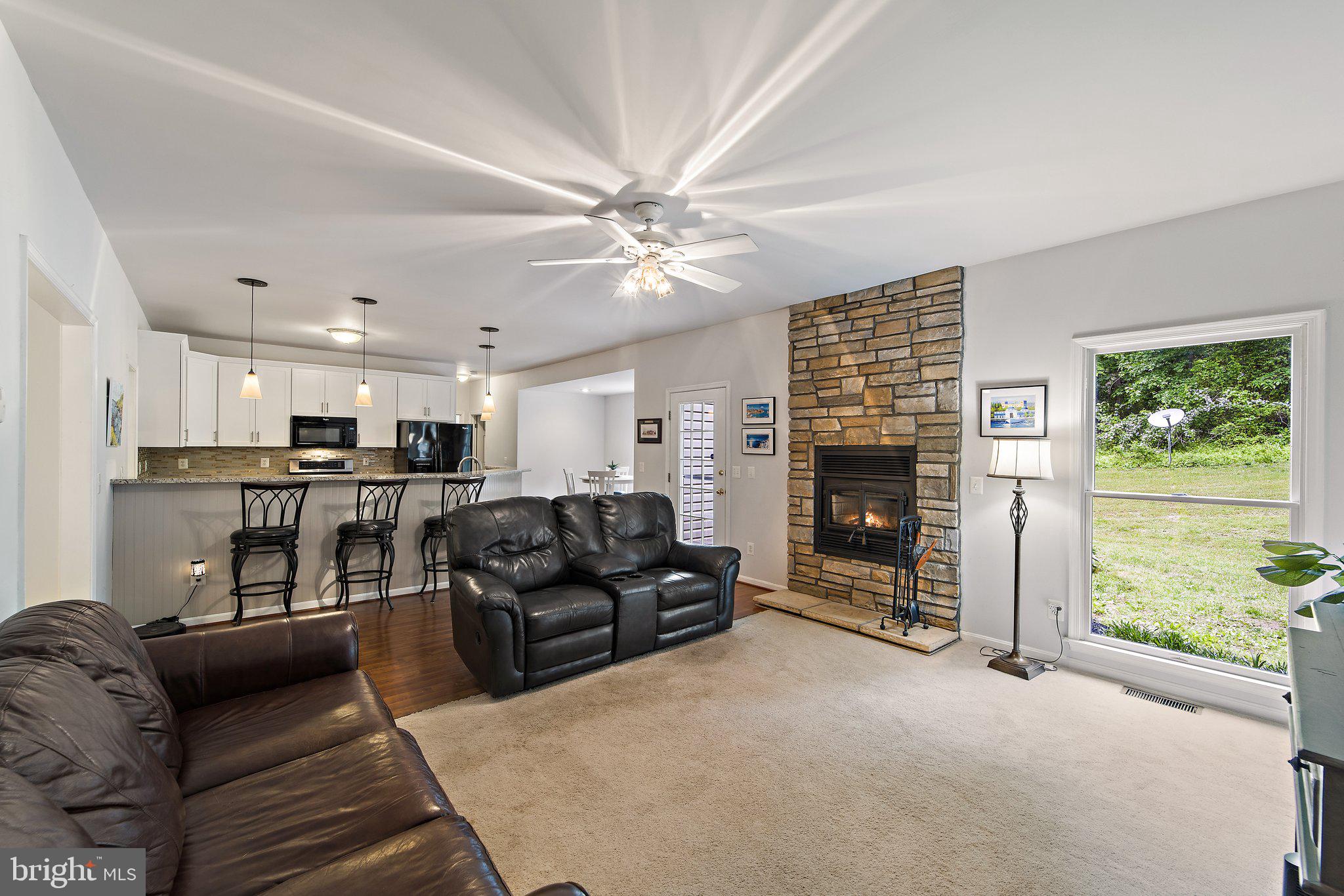 10448 Moreland Road Delaplane, VA 20144 - Photo 35 of 72 Kitchen open to Family Room