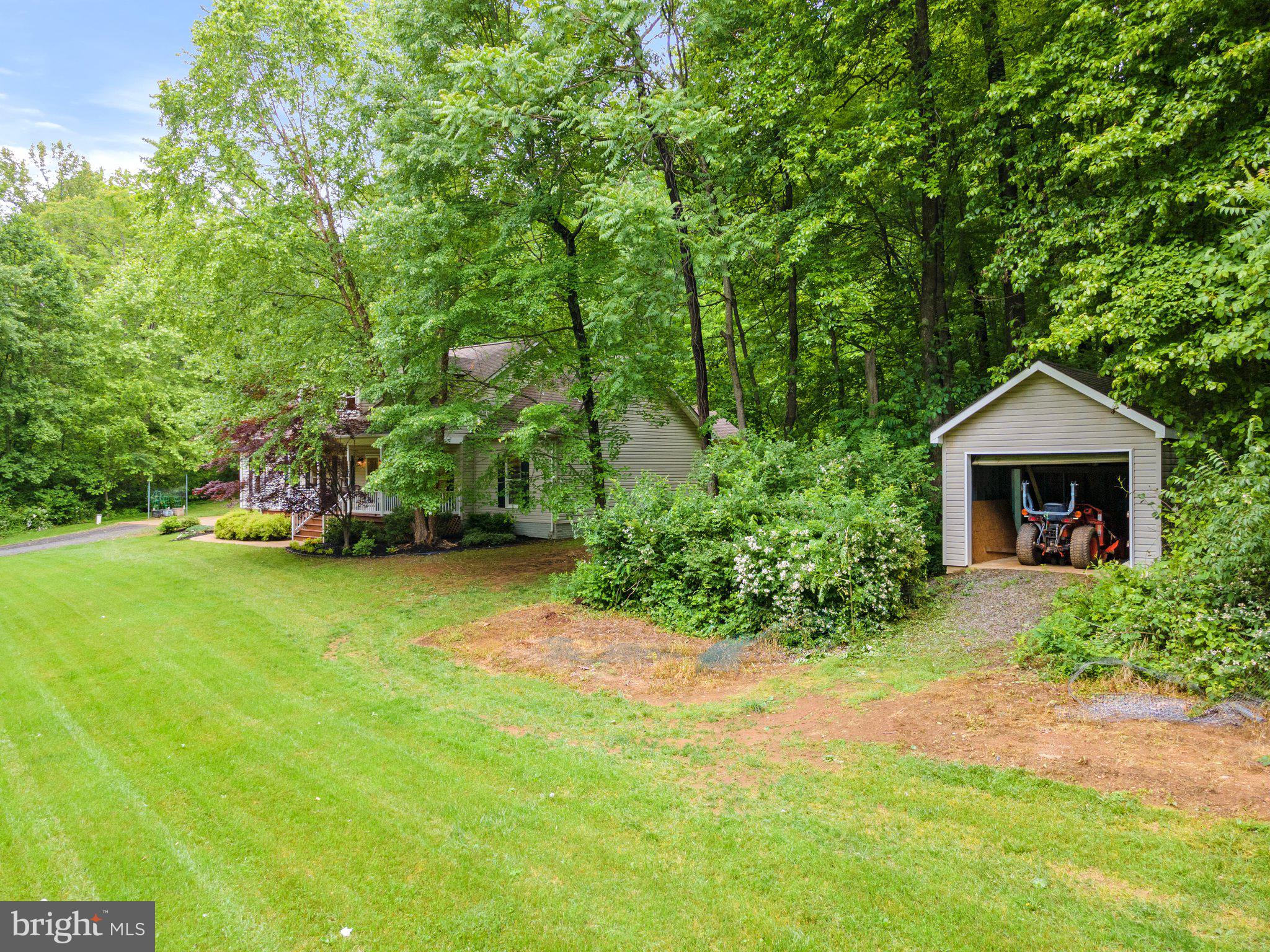 10448 Moreland Road Delaplane, VA 20144 - Photo 61 of 72 Shed w/concrete pad a& Garage Doors