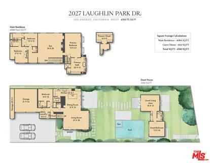 $6,995,000 | 2027 Laughlin Park Drive, Los Angeles, CA 90027