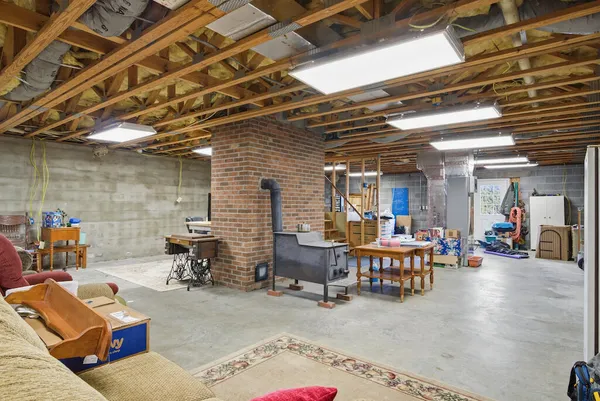 a view of storage and utility room